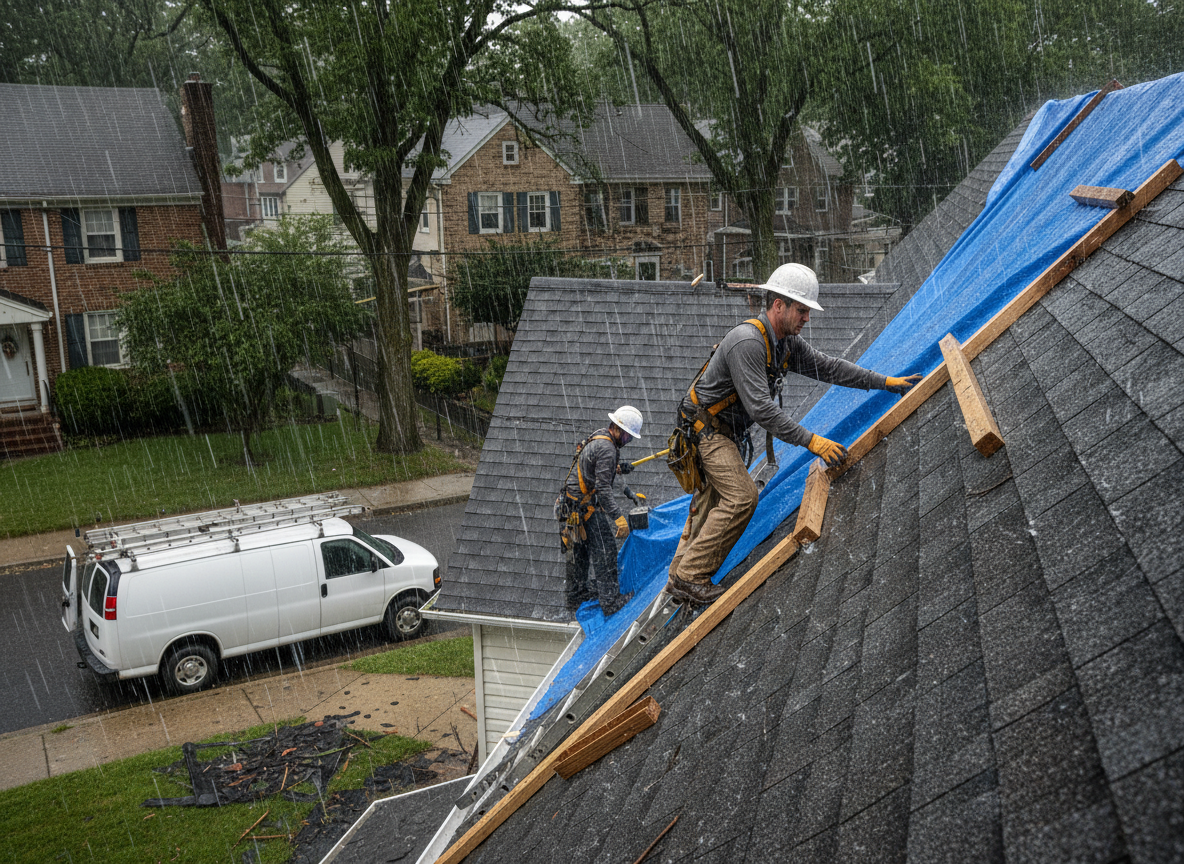 Emergency roofing service in Union