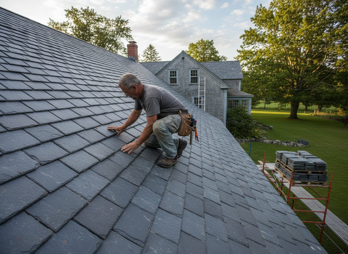 Slate roofing in Union